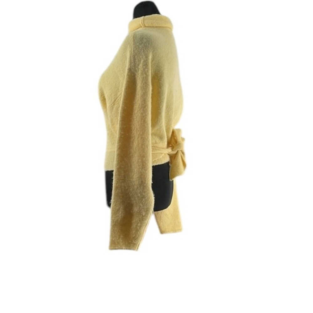 Aritzia Wilfred Lorin sweater Pastel Knit Tie Waist alpaca Pullover Size XXS - Picture 8 of 10